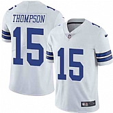 Nike Men & Women & Youth Cowboys 15 Deonte Thompson White NFL Vapor Untouchable Limited Jersey,baseball caps,new era cap wholesale,wholesale hats